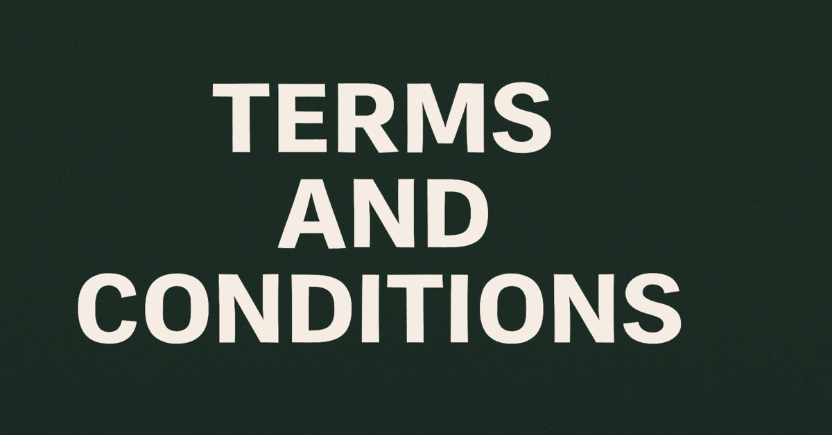 Terms & Conditions